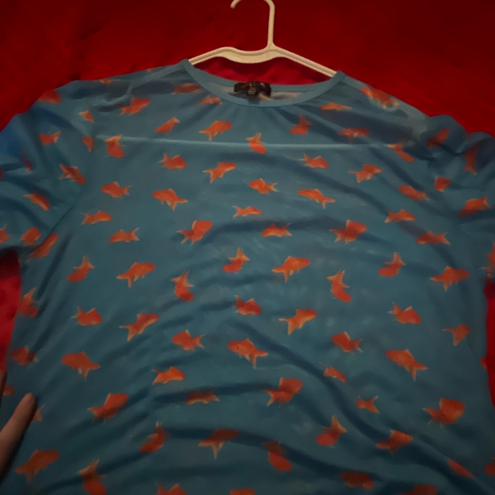 dELiA*s Vibrant Blue Top with Orange Accents